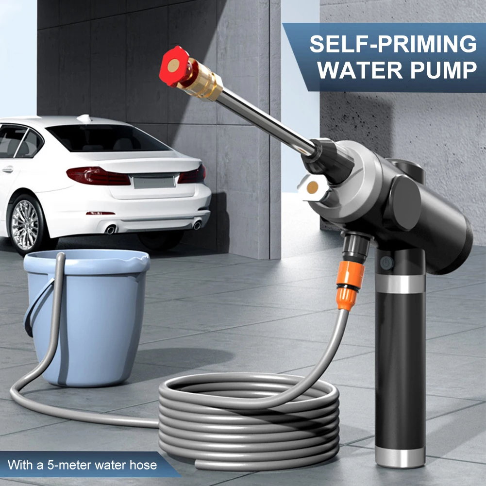 

120W Wireless High Pressure Car Wash 25MPa Portable Car Cleaner Rechargeable High Pressure Wash Gun Cleaning Spray Water Gun
