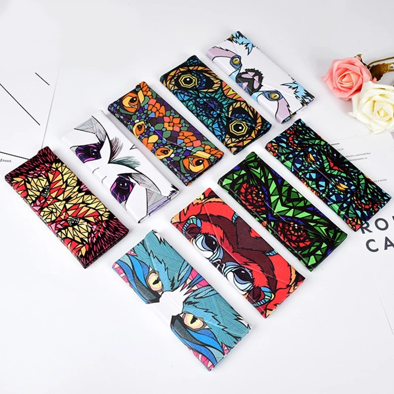 

Треугольный складной чехол для очков футляр для хранения солнцезащитных очков с мультяшными животными