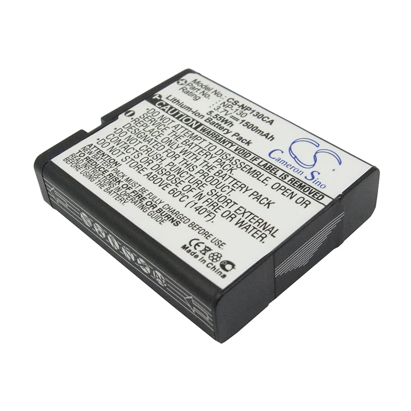 

CameronSino Battery for Casio Exilim EX-H30 EX-ZR100 Exilim EX-H30BK Exilim EX-ZR200 Tryx Exilim EX-ZR1100 1500mAh NP-130A