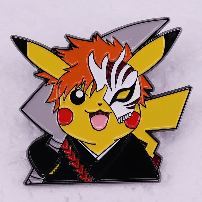 

Cute Cartoon Pokeman Enamel Pins Japanese Fashion Adventure Anime Badge Lapel Pin Gifts Brooch for Jewelry Accessory