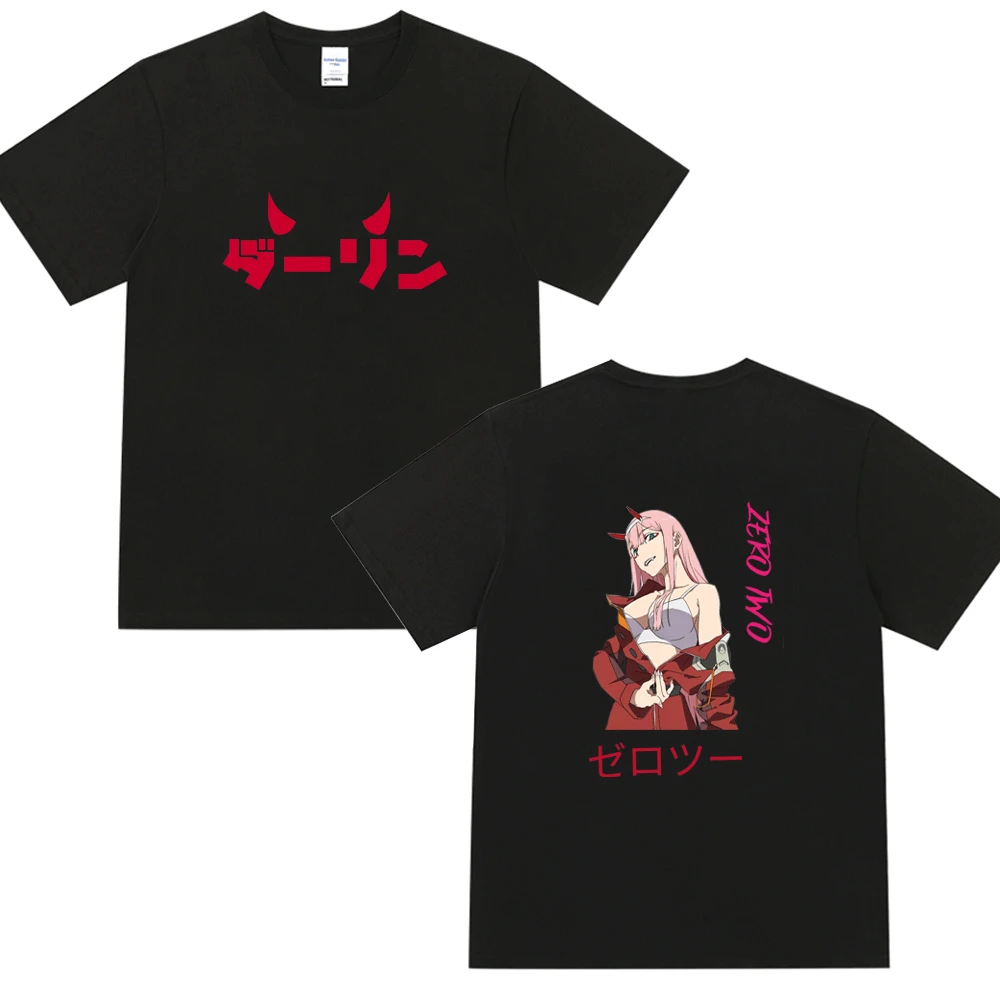 

Darling In The Franxx Zero Two Color Anime Manga T Shirt Men Women Japanese Streetwear Oversized Short Sleeve T-Shirt Cotton Tee