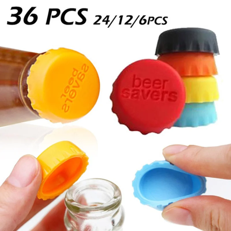 

Can Be Reused Drinkware Silicone Bottle Cap Wine Airtight Beer Cap Bar Accessories Wine Protection Stopper Whisky Barware Dining