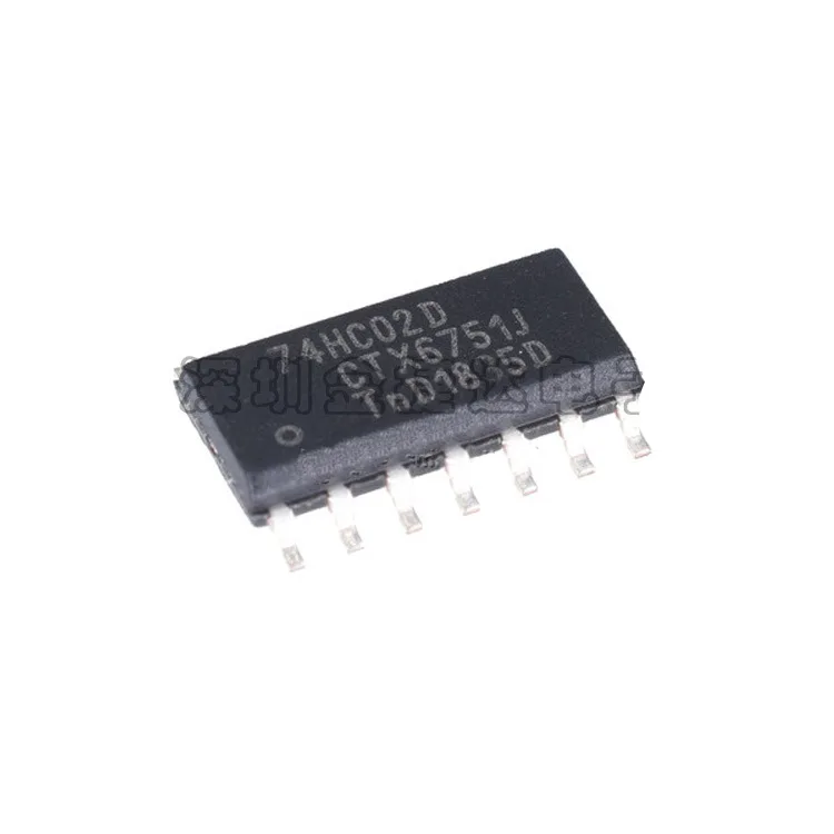 

New original 74HC02D, 653 SOIC-14 SMD logic chip IC four-way 2-input NOR gate