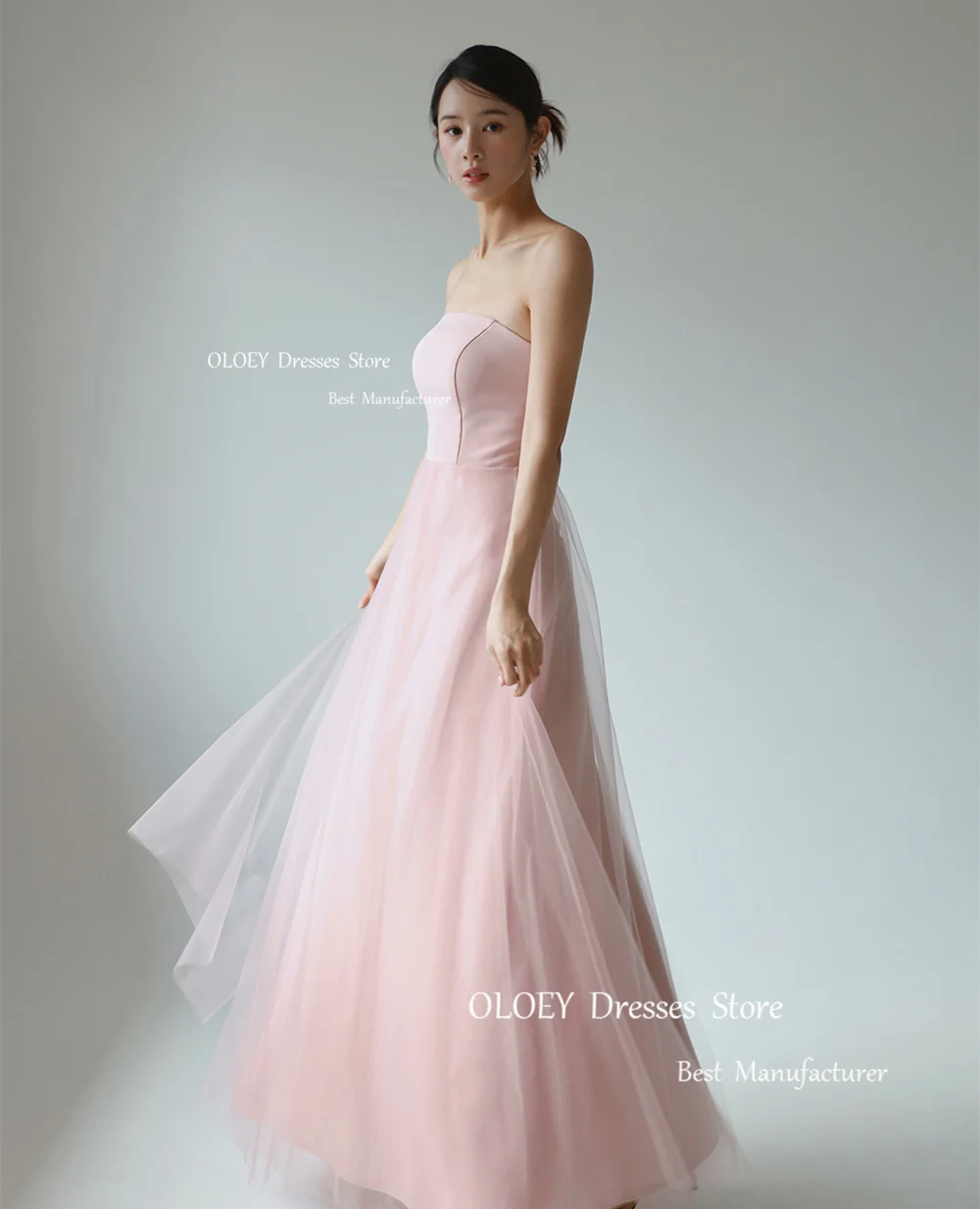 Женское вечернее платье до щиколотки без бретелек