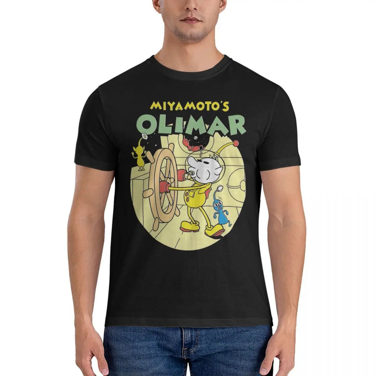 Мужские и женские футболки Olimar Miyamoto Pikmin одежда из 100% хлопка сумасшедшая футболка