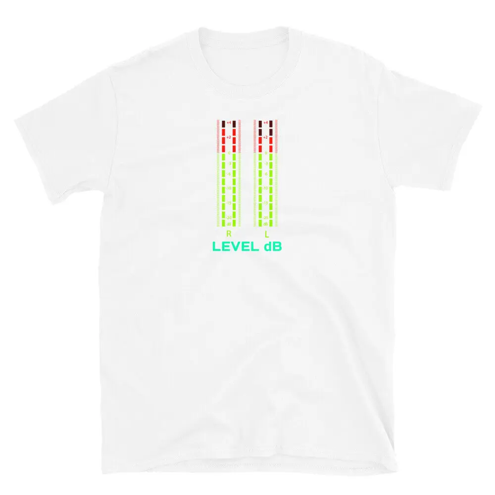 Винтажная ретро-футболка VU Meter Hi-Fi с музыкой