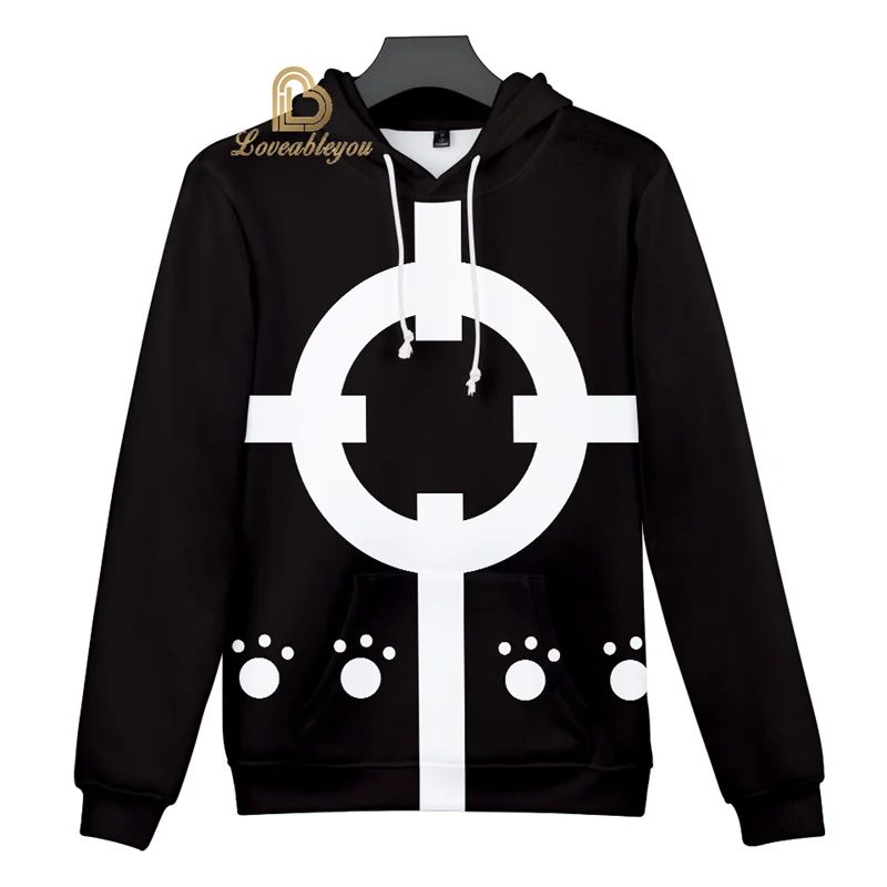 Аниме цельные толстовки Повседневный Луффи ледяная Женская 3D печать уличная