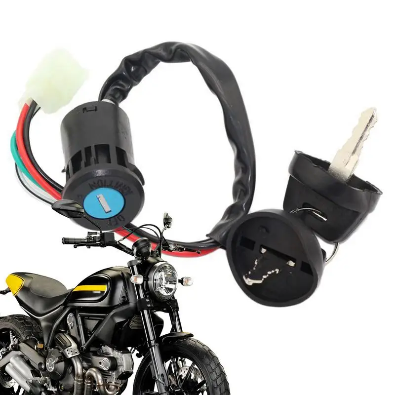 

Универсальный переключатель ключа зажигания для электрического велосипеда скутера мотоцикла, замена ключа зажигания с 2 ключами 50 70 90 110 125 ...