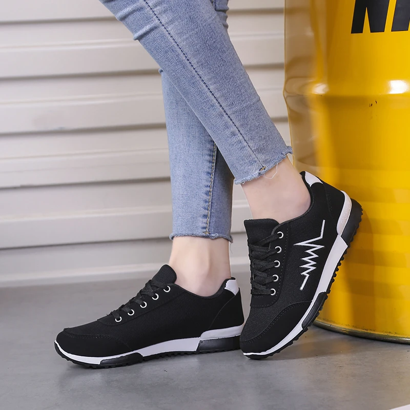 

Breathable Casual Shoes Hot Sale Spring Women Shoes Fashion Comfortable Lace Up Sneakers Shoes for Women Sneakers Plus Size