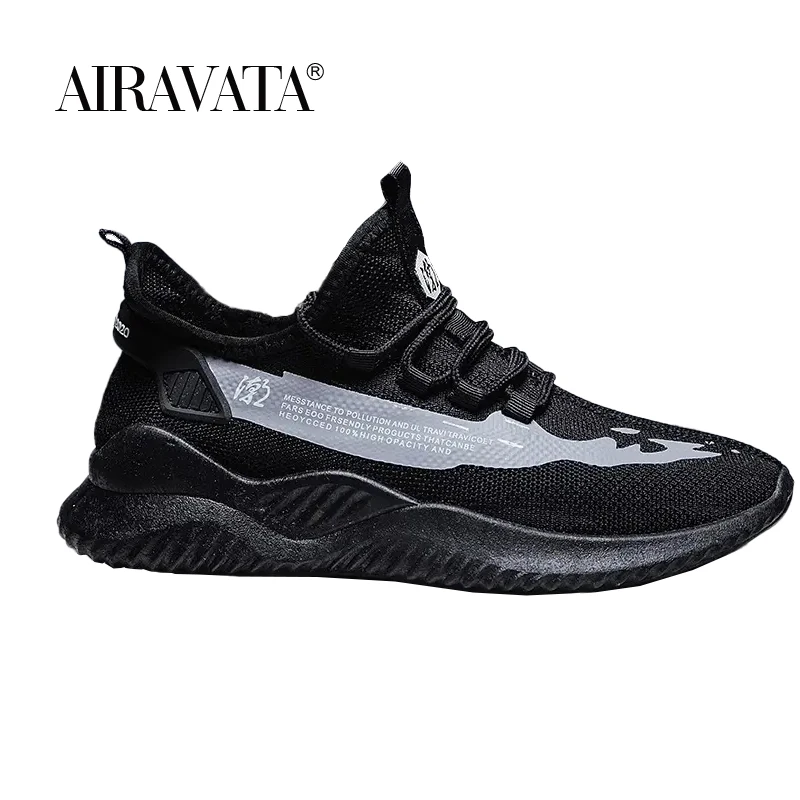 Men Casual Shoes Sneakers Summer Flying Fabric Lac-up Sneakers Comfortable Breathable Walking Shoes