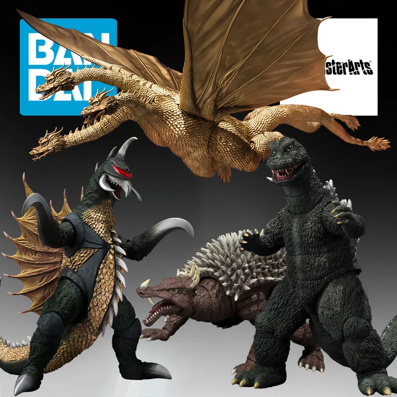 Фото Оригинальные фигурки BANDAI S.H.MonsterArts 1972- Kidora Angelas Gigan Godzilla, аниме-фигурки, игрушки для мальчиков, рождественский подарок, коллекционная модель №1