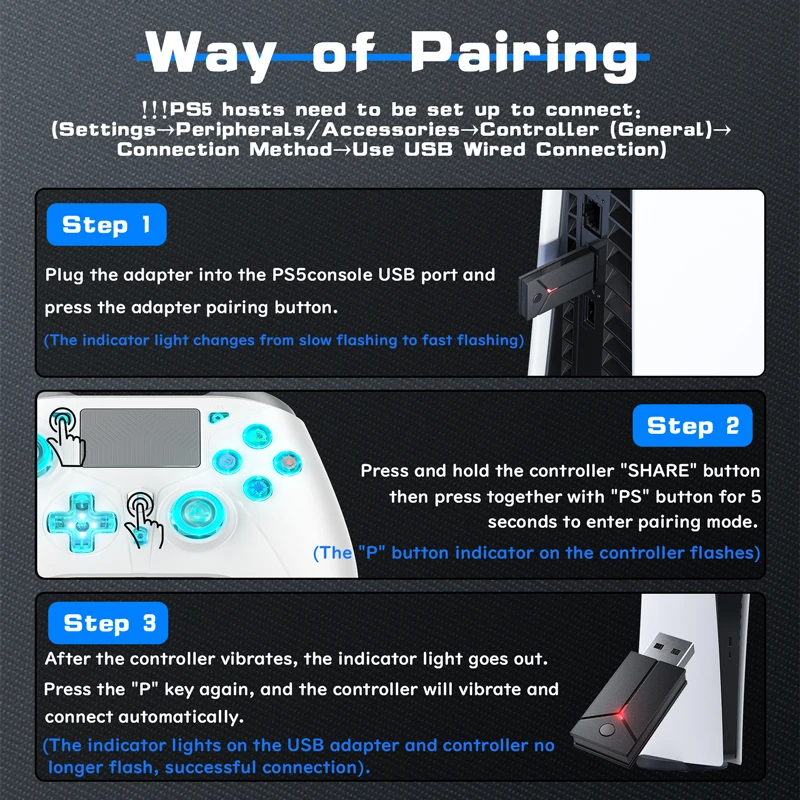 Беспроводной геймпад для консоли PS5