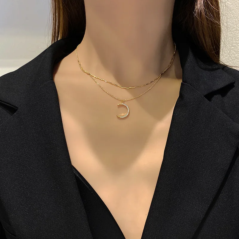 

Jewelry Titanium Steel Necklace Women's Clavicle Indifference Fashion Design Fashion Jewelry Temperament Rose Gold Choker