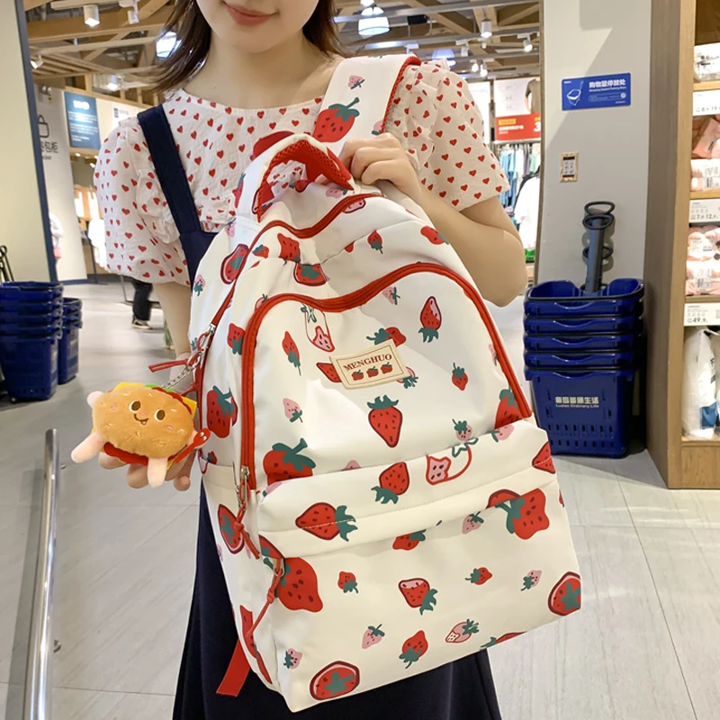 

Fashion Kawaii Schoolbag for Teenage Waterproof Nylon Girls Bagpack Women Laptop Backpack Travel Backpack Cute Cartoon Bookbag