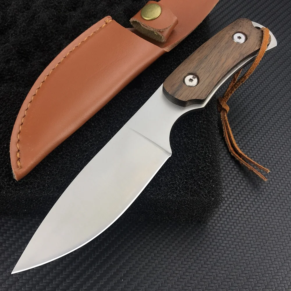 

Small EDC Fixed Blade Knife 7cr13Mov Drop Point Sharp Blade Gift Knife Scabbard Rescue Outdoor Survival Tactical Utility Knives