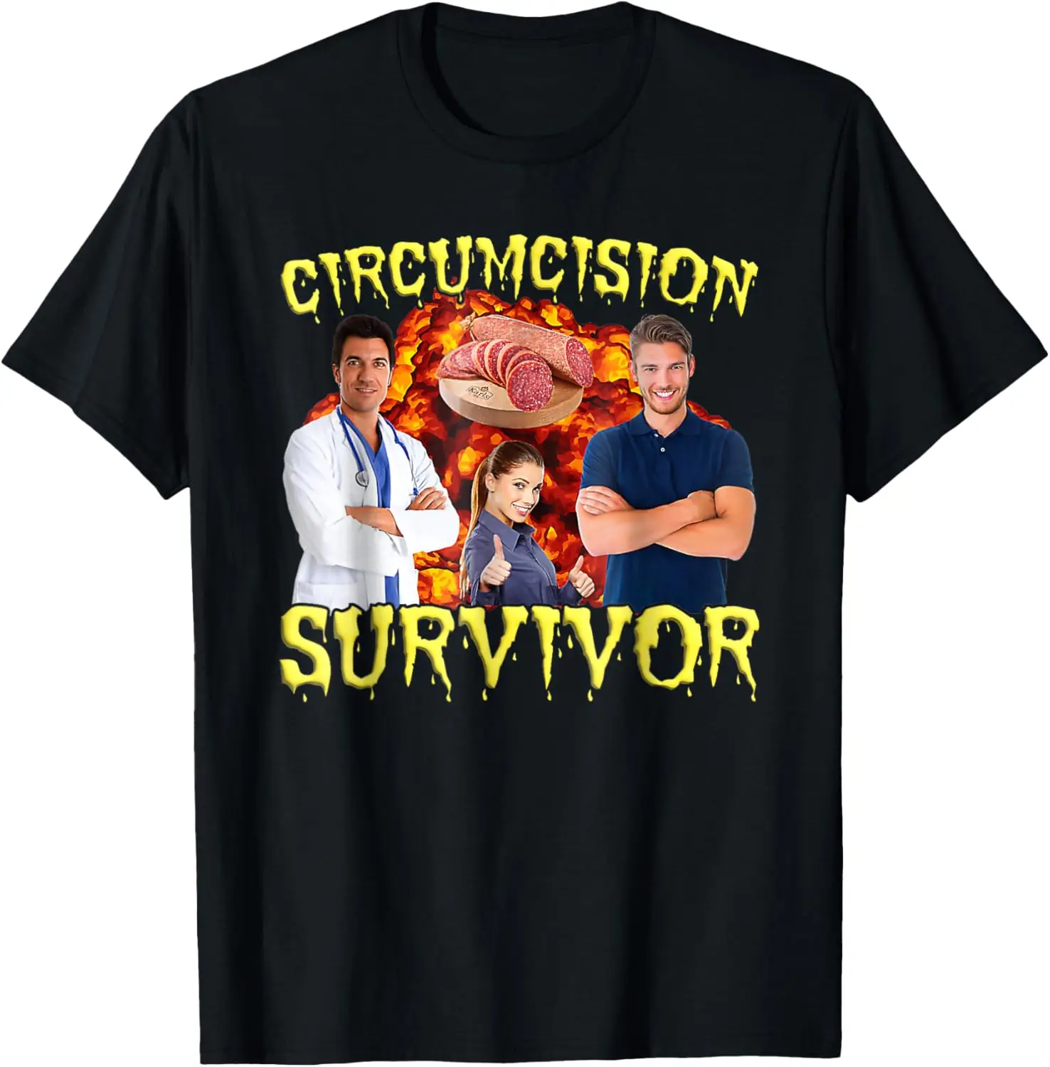Футболка Circumcision Survivor Funny Oddly Specific Dank Meme