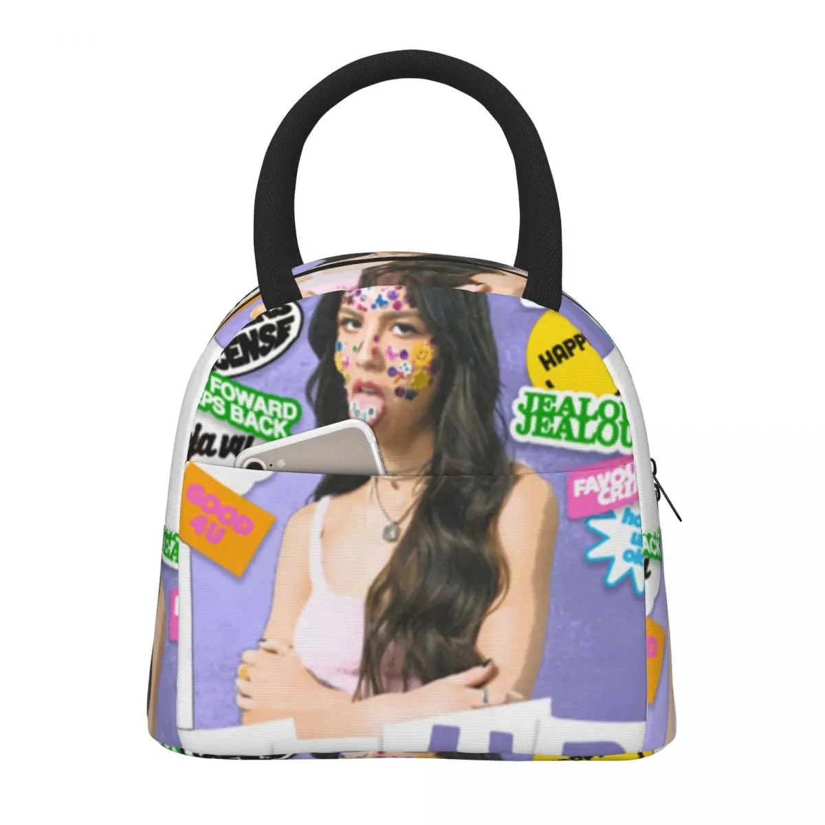 

Graphic Girls Funny Kids Style Lunch Bag Picnic Lunch Box Women Cute Graphic Thermal Lunch Bags Waterproof Convenient Cooler Bag