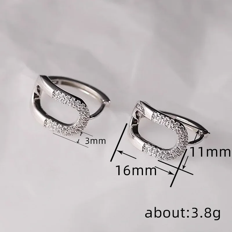 2024 новые европейские и американские простые геометрические пряжки для ушей