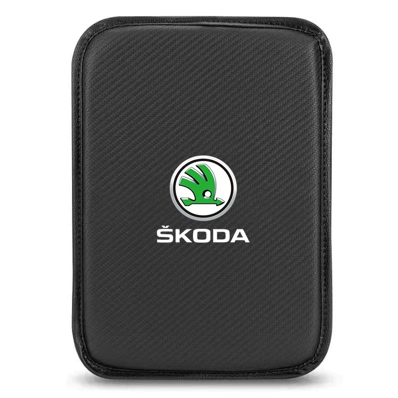 

Автомобильный подлокотник, коврики, кожаные чехлы на центральную консоль, интерьер для Skoda Octavia 1, 2, 3, A4 A5 A7 A8 MK1 MK2 Kodiaq Superb 3 Karoq