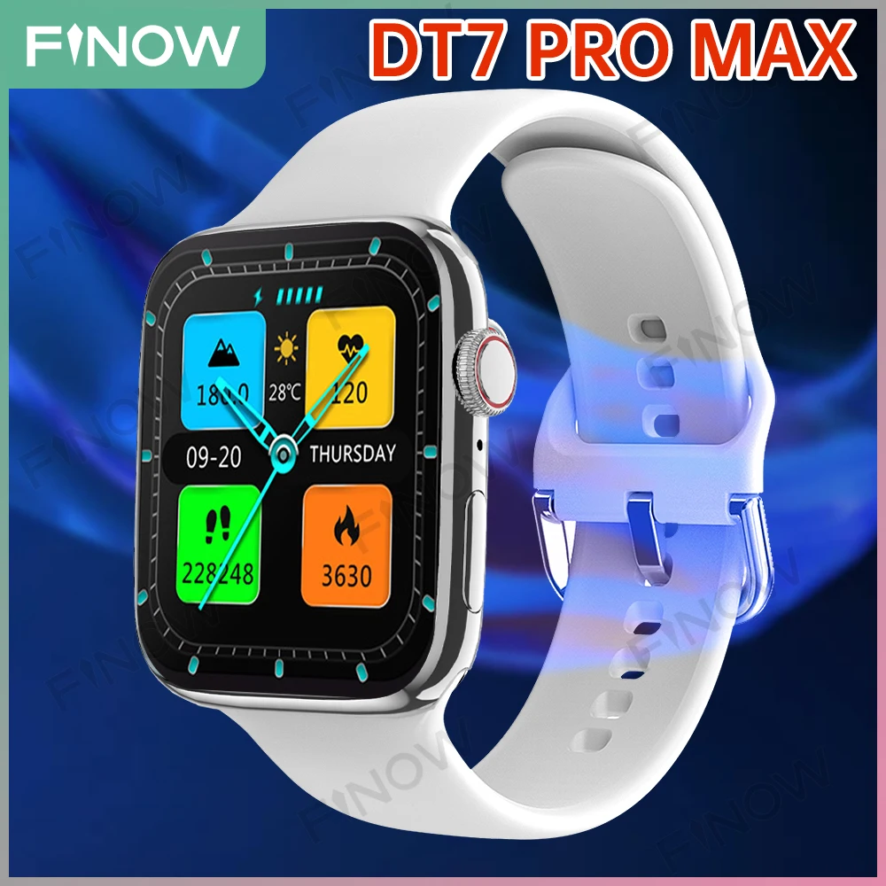 

Finow DT7 Pro Max Smartwatch Series 7 2022 No.17 reloj hombre 1.95" NFC BT Call sports watches Smart Watch Men Women PK DT3 Fly7