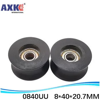 U-образный шарикоподшипник 0840UU BU0840 608ZZ 608Z 608 подшипник для окон и дверей 8x40x20,7 мм направляющий шкив, герметичная направляющая