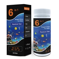 premium test strips 6 in 1 swimming pool aquarium for total hardness total alkali ph nitrate chlorine nitrite indicator paper