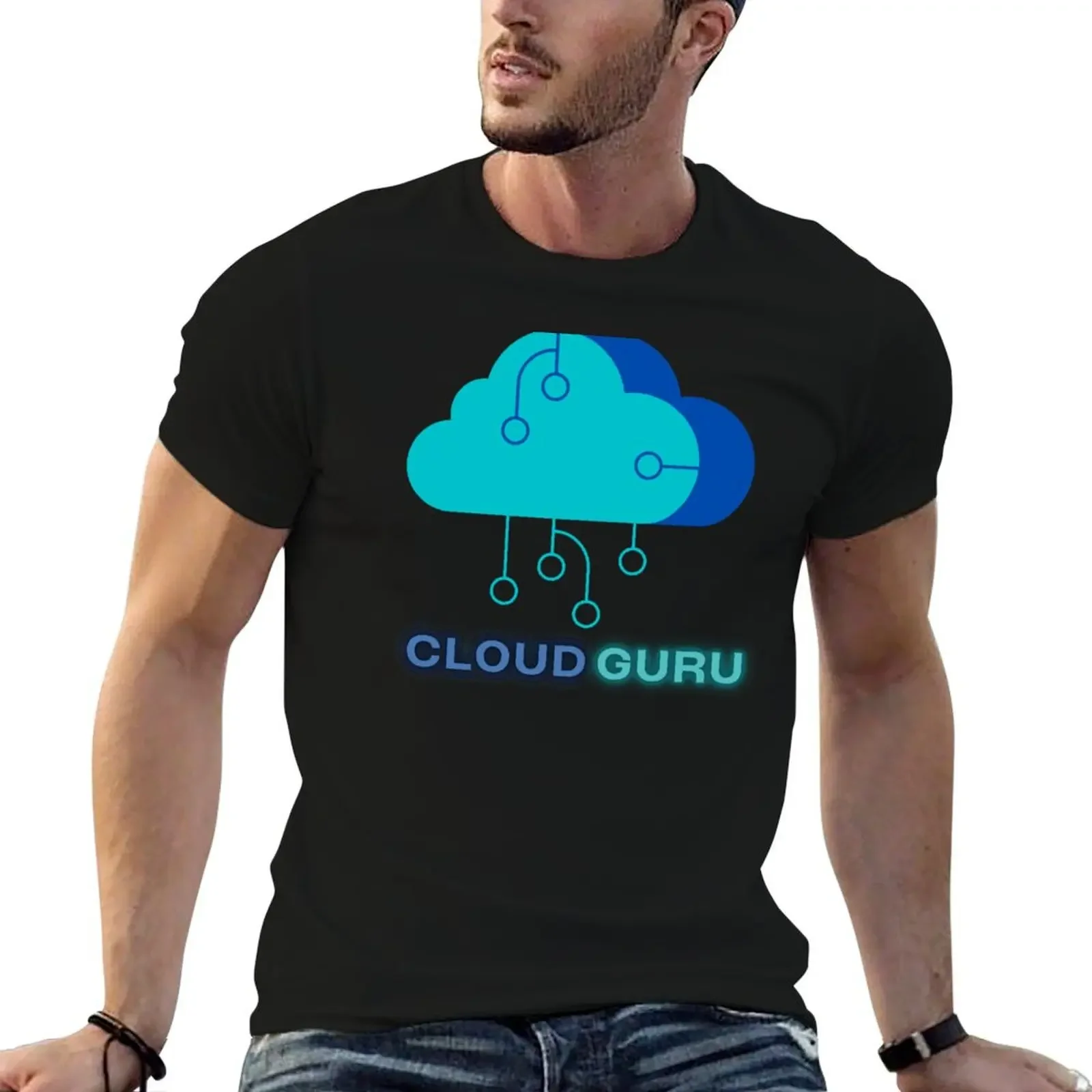 Футболка Cloud Guru мужская тренировочная рубашка большого размера с графикой