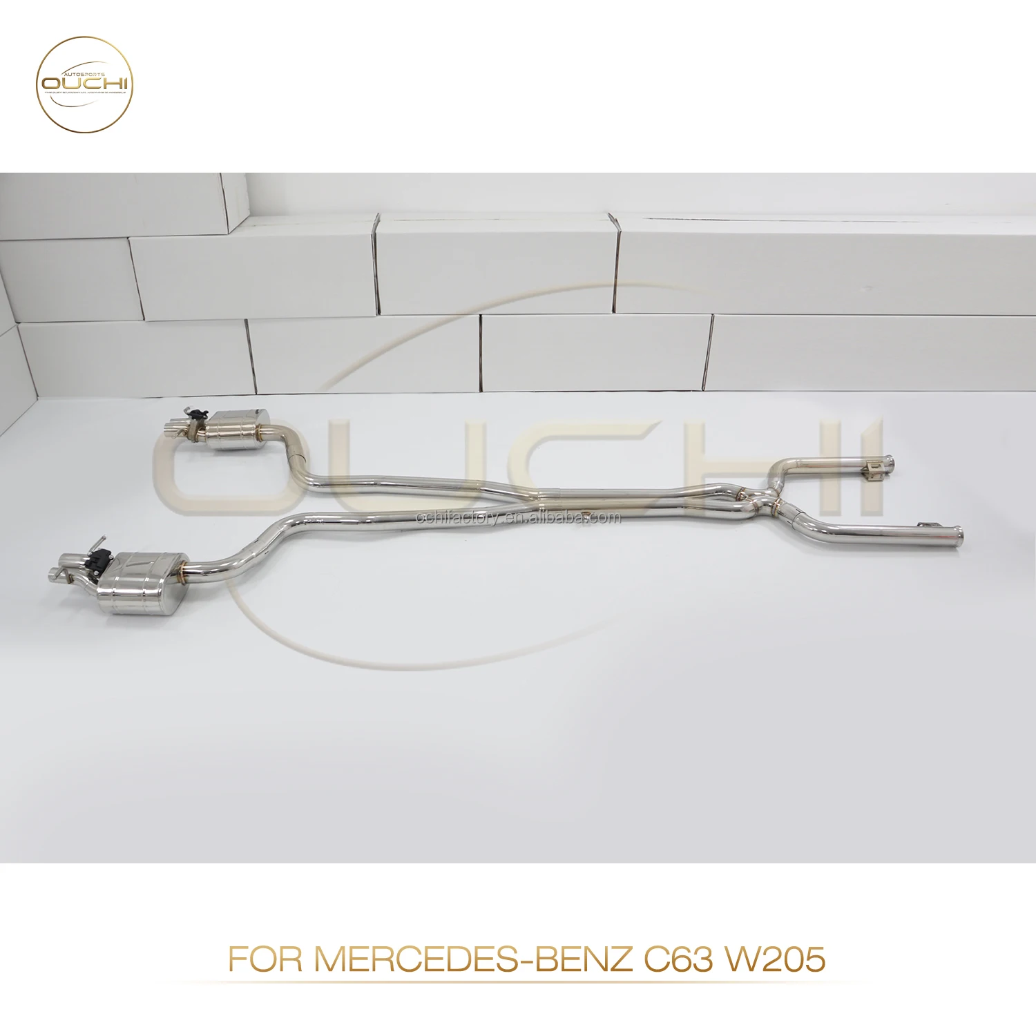 Ouchi выхлопная система из нержавеющей стали для Mercedes Benz AMG C63 W205 2015 + 4.0T V8 с клапаном