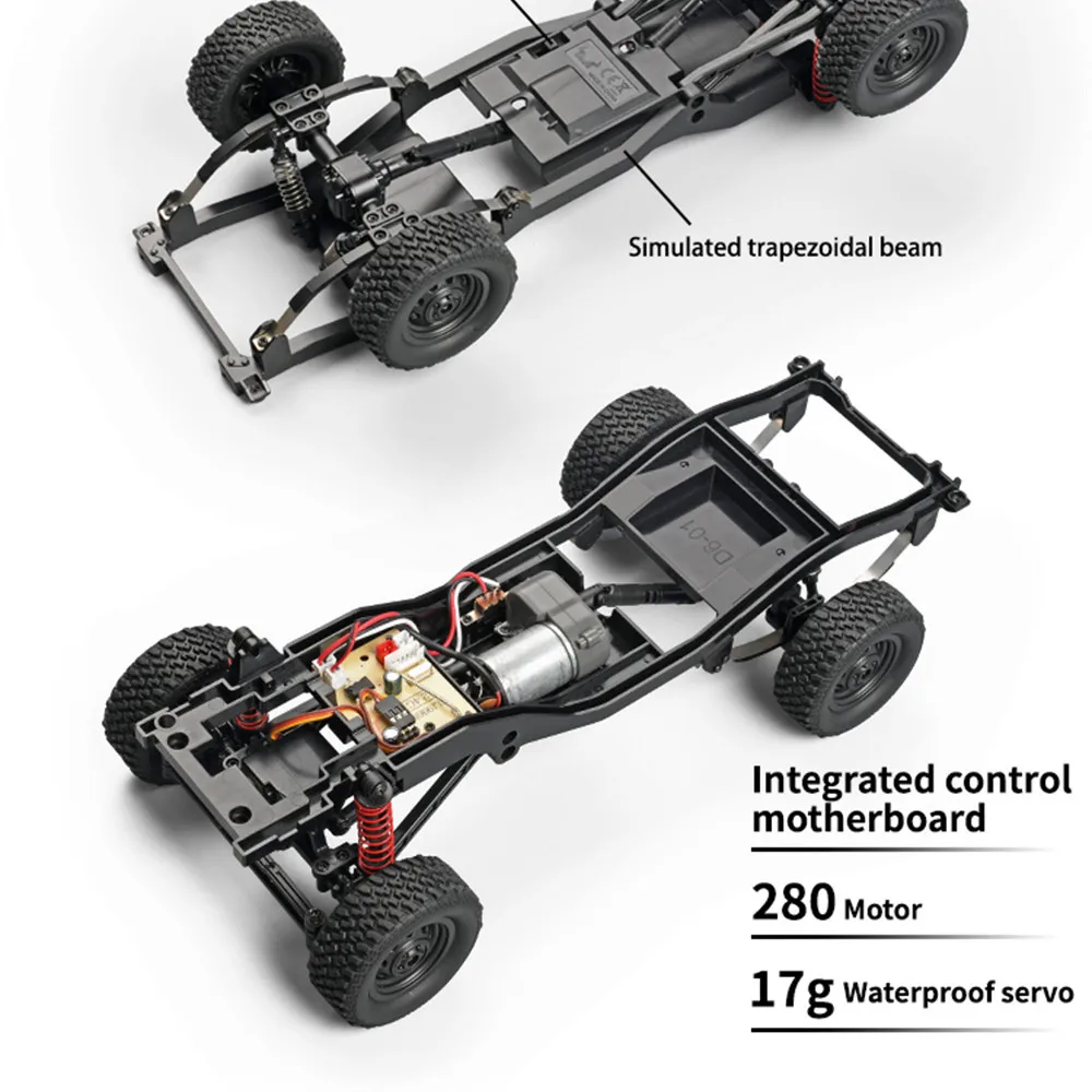 MNRC MN82 PRO RTR 1/12 2.4G 4WD RC Автомобиль Rock Crawler Светодиодный светильник для скалолазания