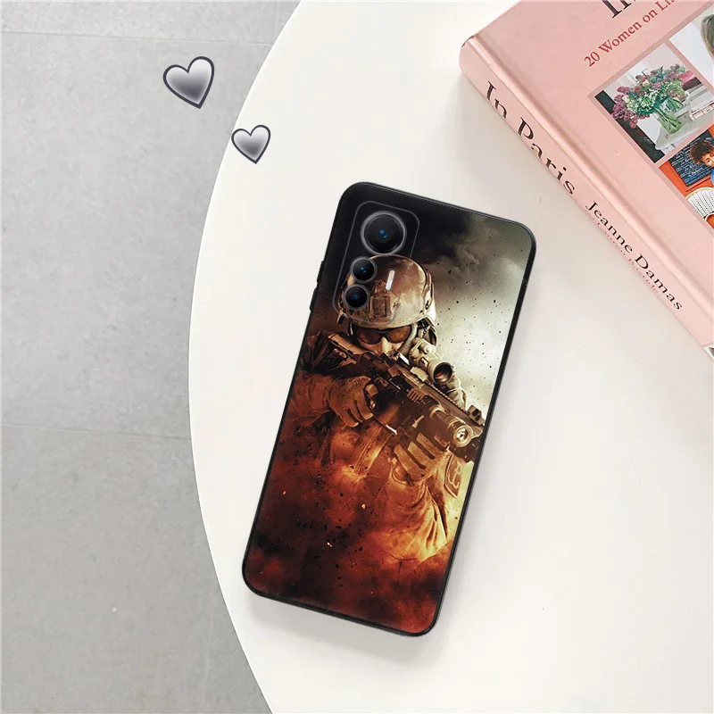 Матовые чехлы для телефонов Redmi 12 12c 13c Note12 Note13 Pro армейский солдат Xiaomi 13 Lite 12x12t 12s 4G