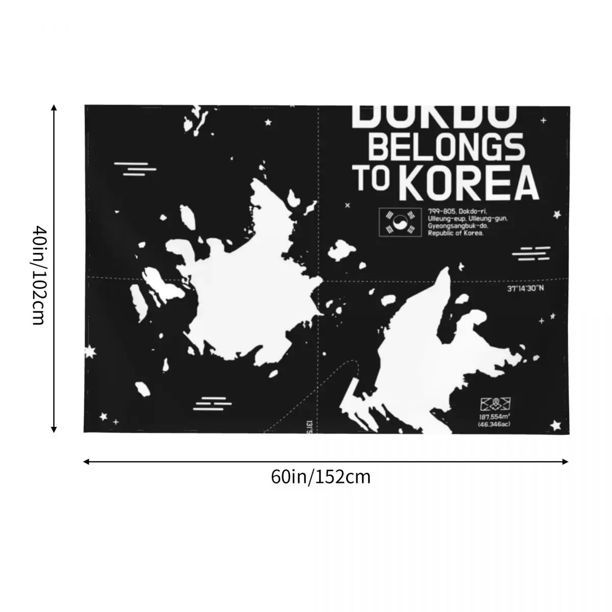 Dokdo Belongs в Корею. Починающий гобелен для стены декор стен дома эстетический