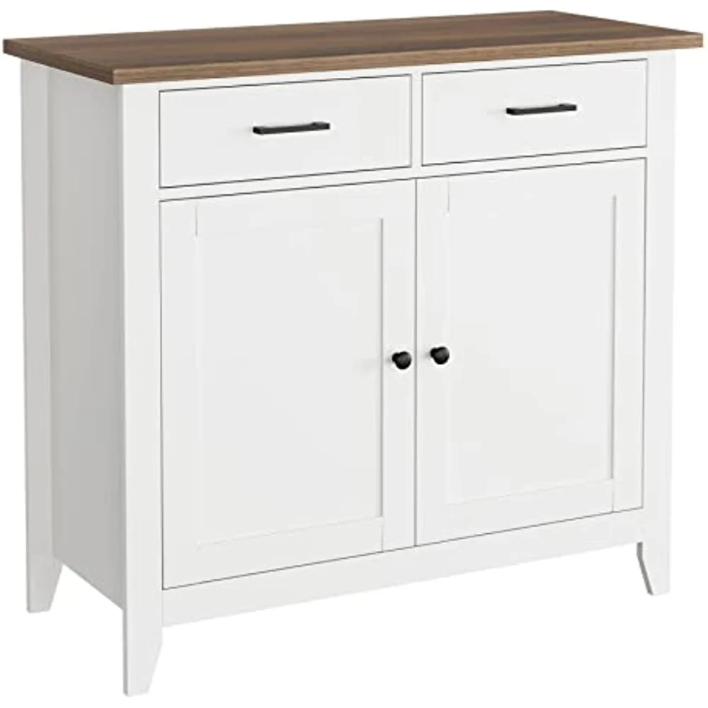 

Storage Cabinet with Drawers and Doors, Floor Sideboard and Buffet Server Cabinet, Entryway Console Cabinet for Living
