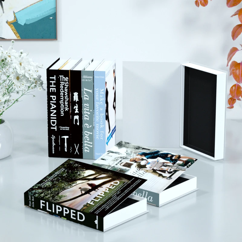 Роскошная коробка для хранения украшения дома Современное украшение поддельная