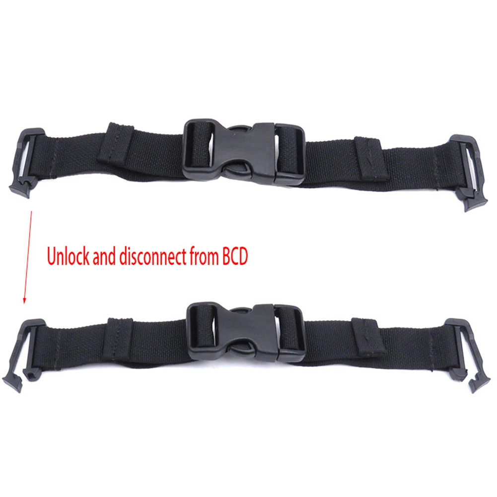 

Scuba Diving Sternum Strap Fit With 1inch Webbing Backmount Sidemount Quick Release For Diving Jacket Hot Sale