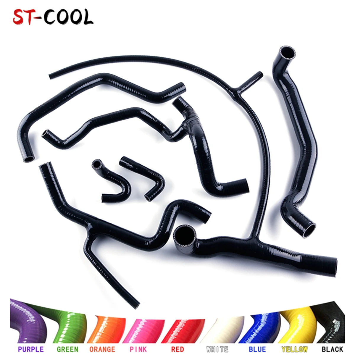 

ДЛЯ 1994-1998 VW Golf GTI MK3 A3 VR6 2.8 Jetta Vento Для LHD 1995 1996 1997 Силиконовые шланги охлаждения радиатора Комплект трубок 7 шт.