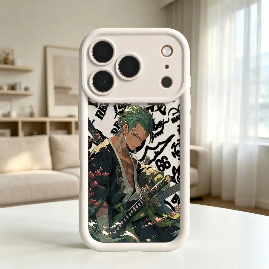Чехол для телефона Apple iPhone 17 Pro Max 14 Plus Air 16e 11 12 15 13 Mini XS XR 16 One P-Piece Luffy Zoro (art.: 3920db2a527bb) - 3920db2a527bb