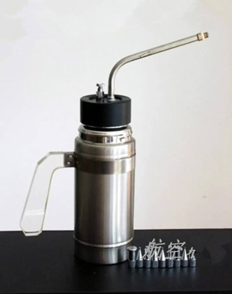 

500 мл криогенный жидкий азот (LN2) распылитель Dewar Танк азота лечение замораживания криотерапевтический инструмент с 9 головками