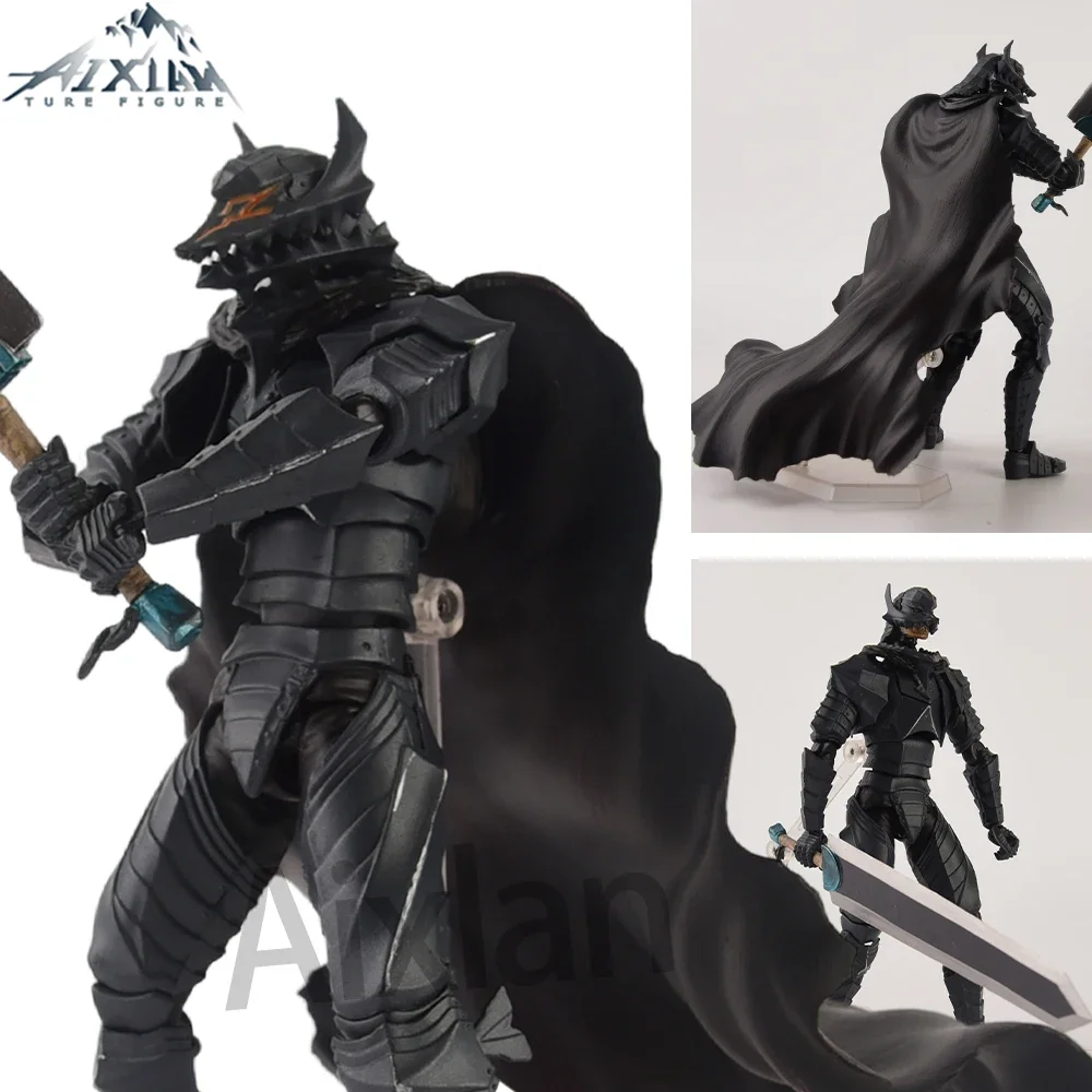 

16cm Berserk Guts L Anime Figure Guts Berserker Armor PVC Statue Action Figurine Model Berserk Black Swordsman Figurine Toys