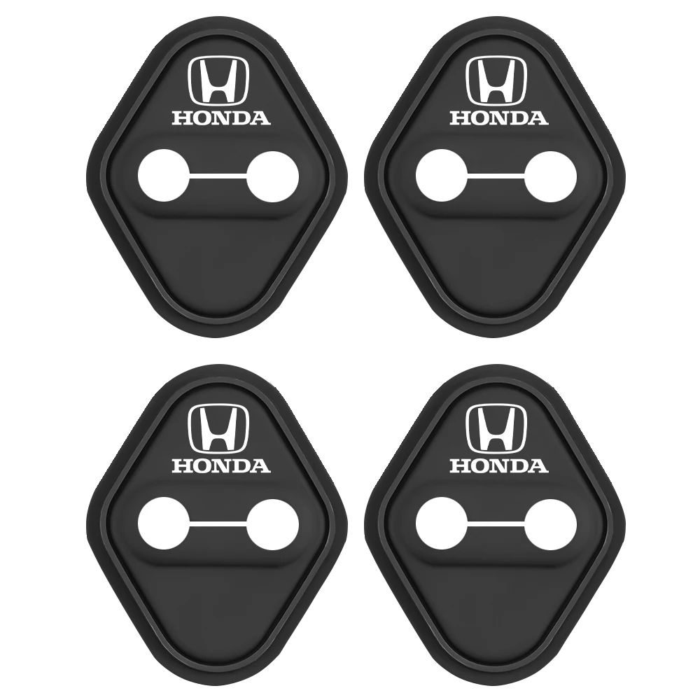 

4 шт. для Honda Civic Accord Vezel Fit CR-V City CRZ Jazz HRV Typer Odyssey, силиконовые защитные наклейки на дверной замок автомобиля