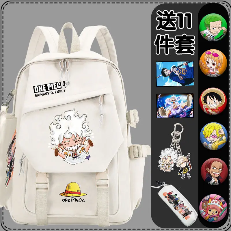 

One Piece joint schoolbag men's ins style cute Japanese style Luffy Zoro Chopper student backpack
