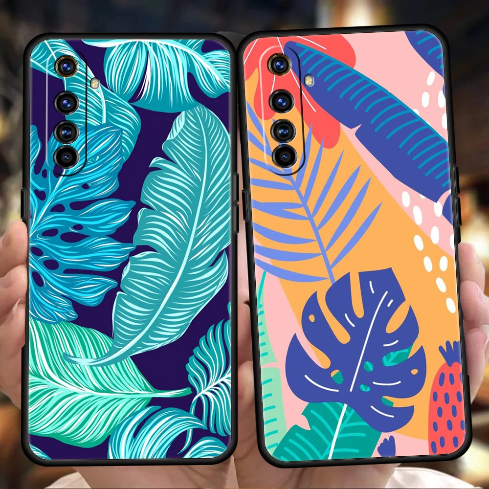 

Colorful Leaves Soft Phone Case For Oppo A12 A15 A16 A74 A76 A95 Find X5 Pro A54 A53 A52 Reno 6 7 SE Z A9 2020 Pro 5G Cover Bag