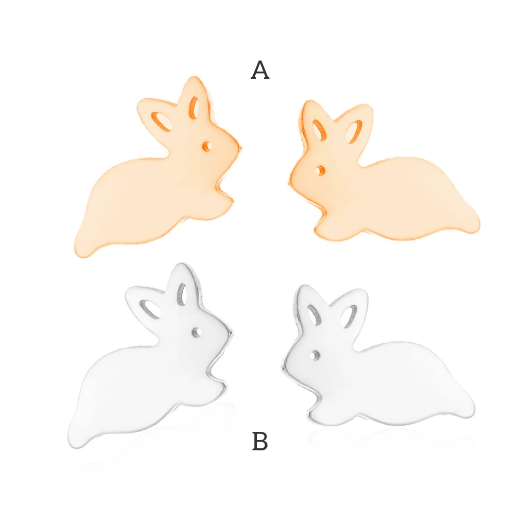 

Женские серьги-гвоздики из нержавеющей стали