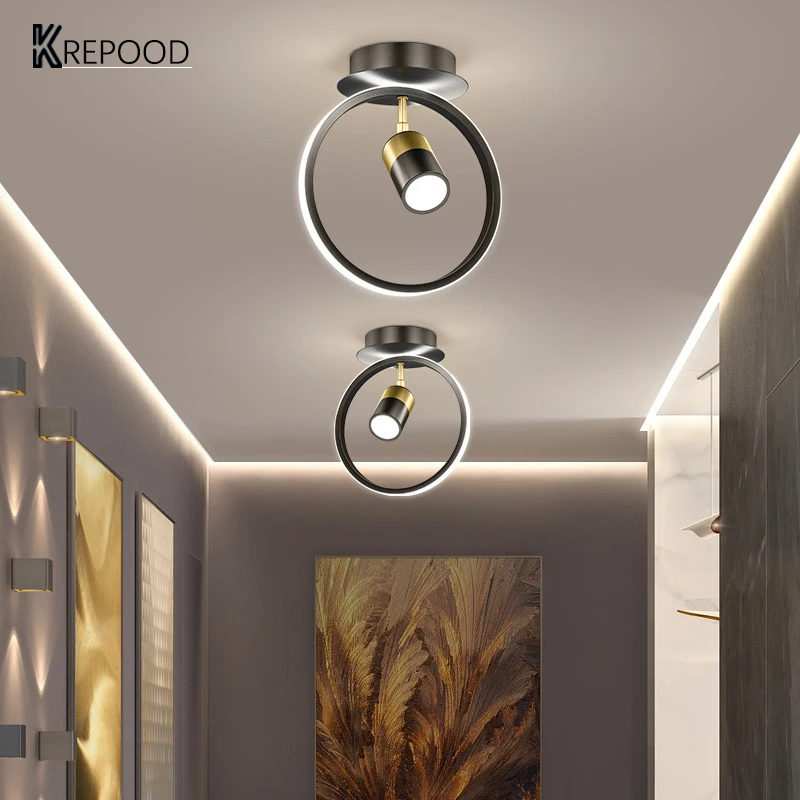 

LED Modern Ceiling Lamp Light for Aisle Hallway Living Room Cloakroom Balcony Shop Home Decor Rotatable Spotlight Downlight