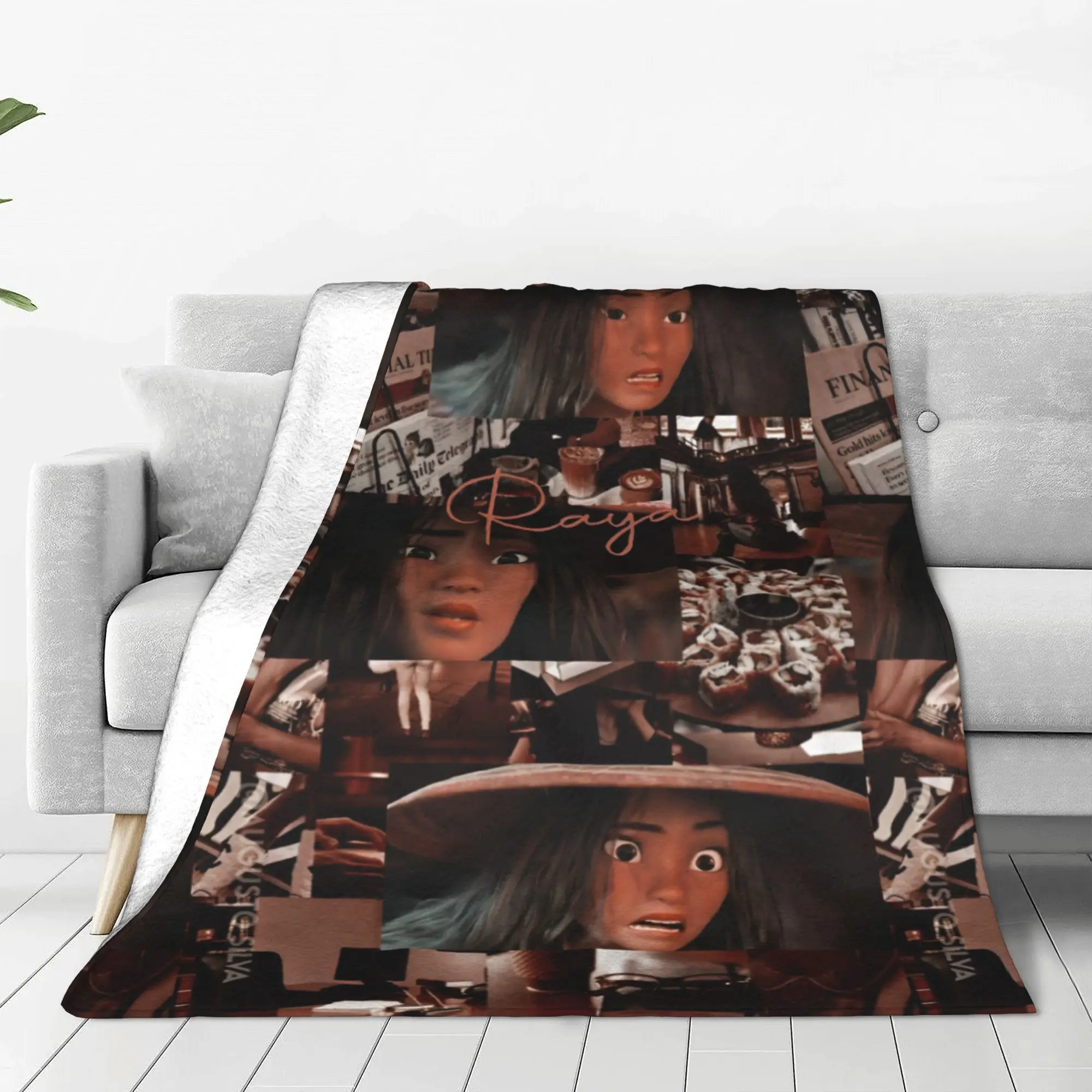 Вязаные одеяла Рая и последний дракон флисовые супер теплые пледы с рисунком