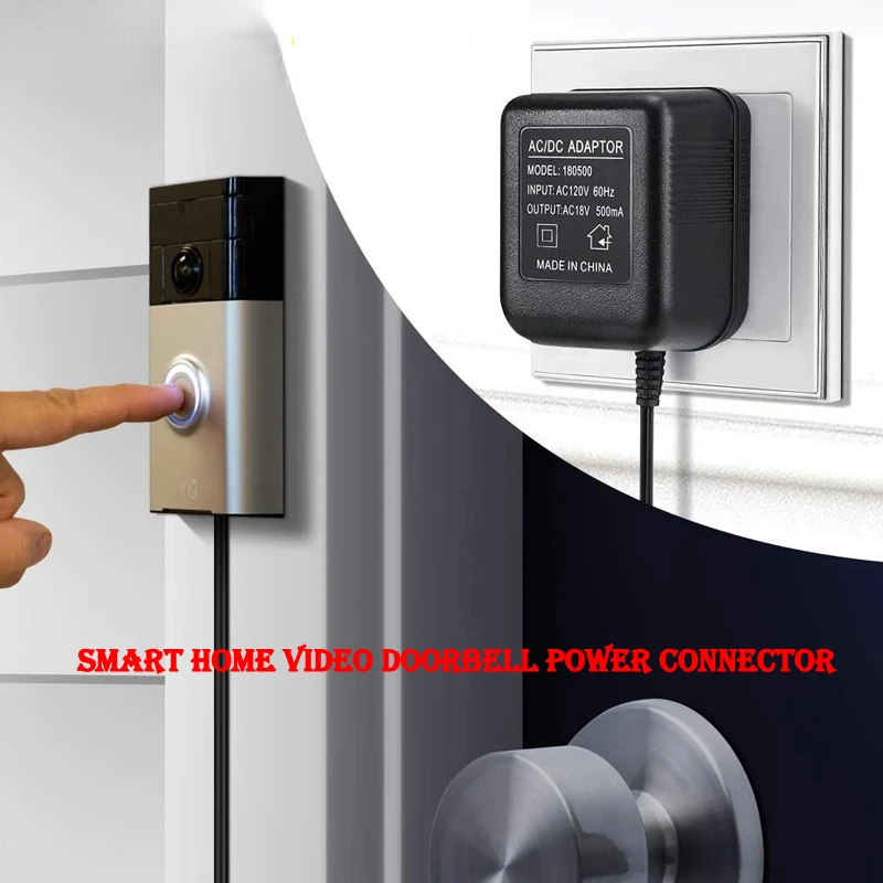 

New 18V AC Transformer Wifi Smart home Video Doorbell Camera Power Adapter Plug for IP Video Wireless 220V-240V Converter