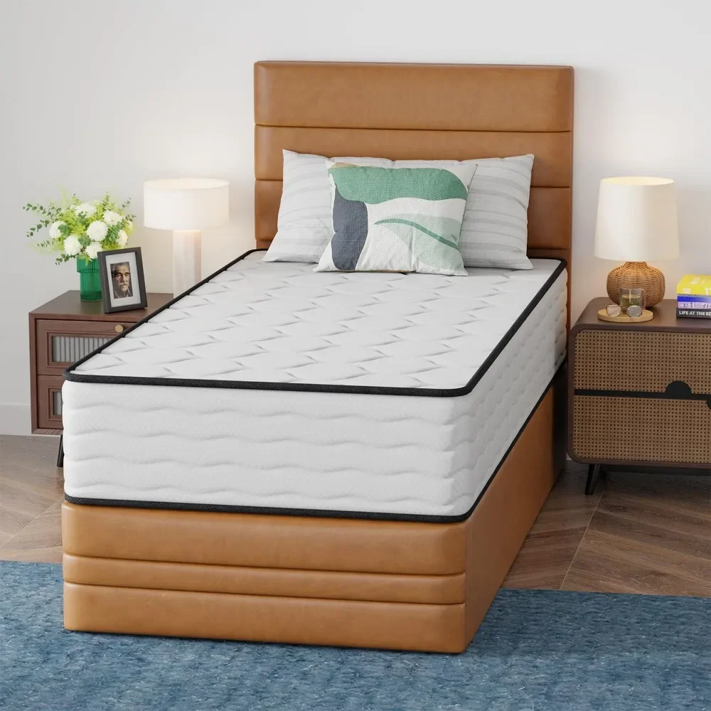 12-дюймовый матрас с внутренней пружиной в коробке бамбуковым угольным гелем из