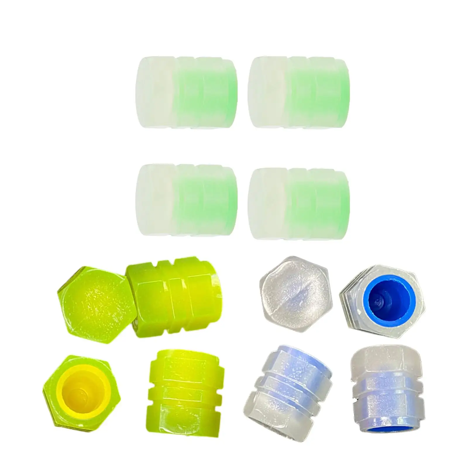 

12pcs Fluorescent Car Tire Valve Stem Caps Universal
