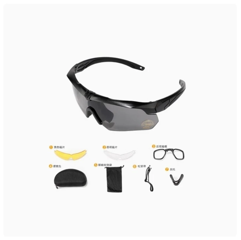 

Арбалет Тактические очки Военные болельщики Стрельба Пуленепробиваемые очки Спорт на открытом воздухе Ветрозащитные очки