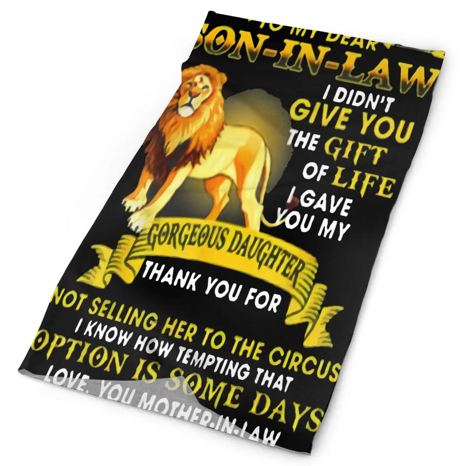 

Мужская Бандана с надписью «льва моему уважаемому», бандана, Мужская бандана, мужской шарф, походный шарф, тактическая маска, Балаклава, шап...