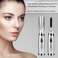mini electric heated eyelash curler heated makeup eye lashes heated eyelash curler applicator long lasting beauty tool